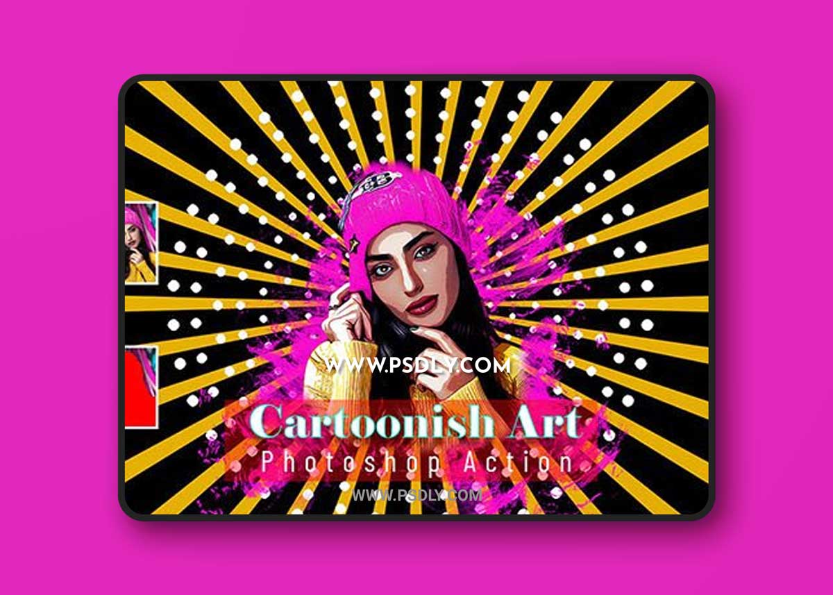 CreativeMarket - Cartoonish Art Photoshop Action 6669856