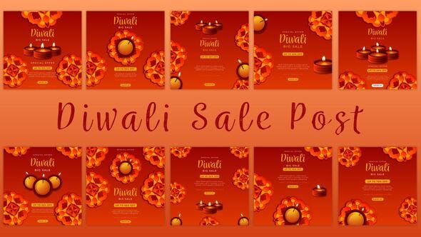 Videohive Diwali Festival Instagram Post 34308799