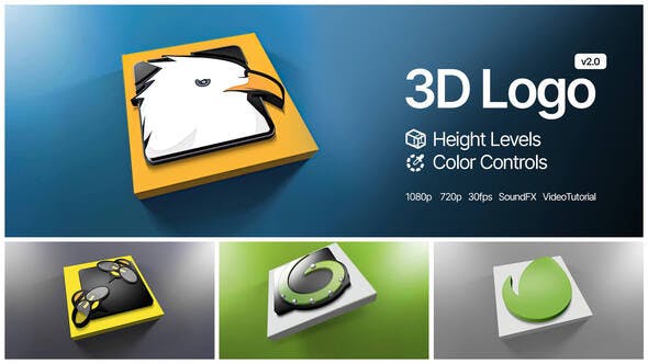 Videohive Falling 3D Logo v2.0 10641350