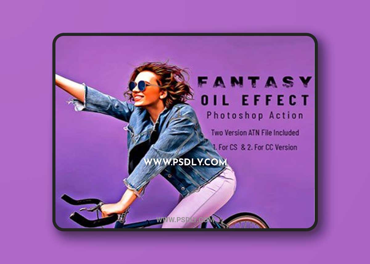 Fantasy Oil Effect Photoshop Action 20042791