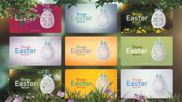 Videohive Floral Easter Egg Ident 21488826