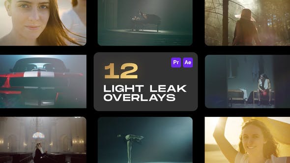 Videohive Light Leak Overlays 34535325