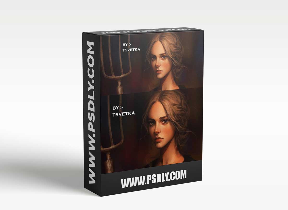 Medieval peasant woman - time lapse video by Svetlana Tigai