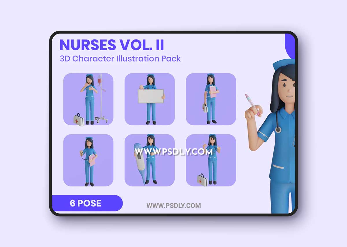 Nurses Vol.II 3D Character Set