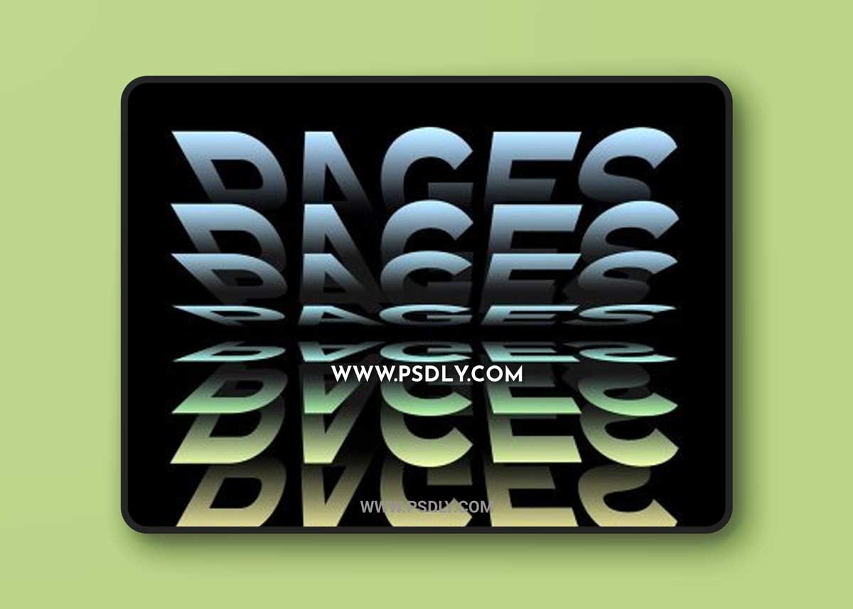 Page Flip Text Effect