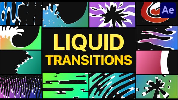 Videohive Fresh Liquid Transitions | After Effects 34519922