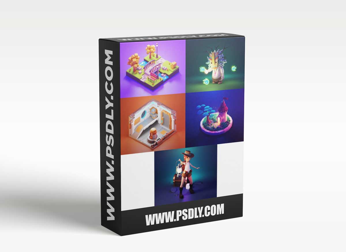 Polygon Runway - 3D Characters and Illustrations in Blender 2.9 by Roman Klco (2021)