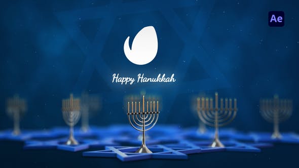 Videohive Hanukkah Logo Reveal 34613250