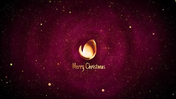 Videohive Christmas Logo Performance with Glitter Particles 23060158