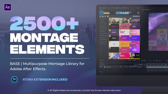 Videohive - BASE | Transitions and Motion Graphics for After Effects V2 - 31018620