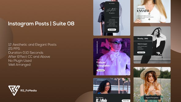 Videohive Instagram Posts | Dynamic Plain | Suite 08 34569245