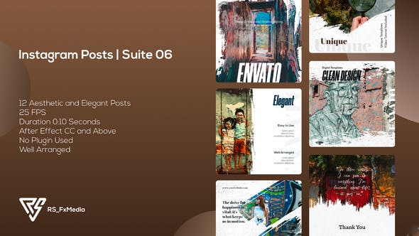 Videohive Instagram Posts | Urban Brush | Suite 06 34569200
