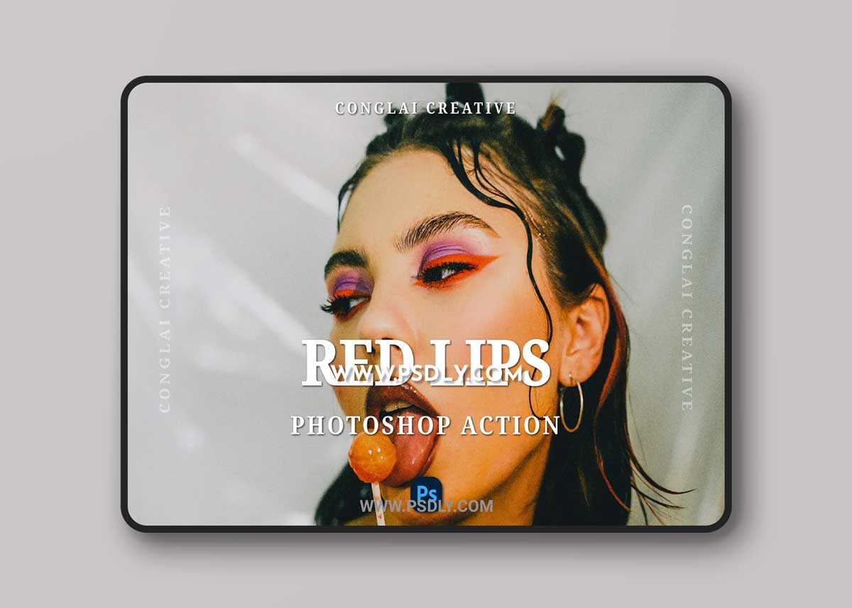 Red Lips - Photoshop Action