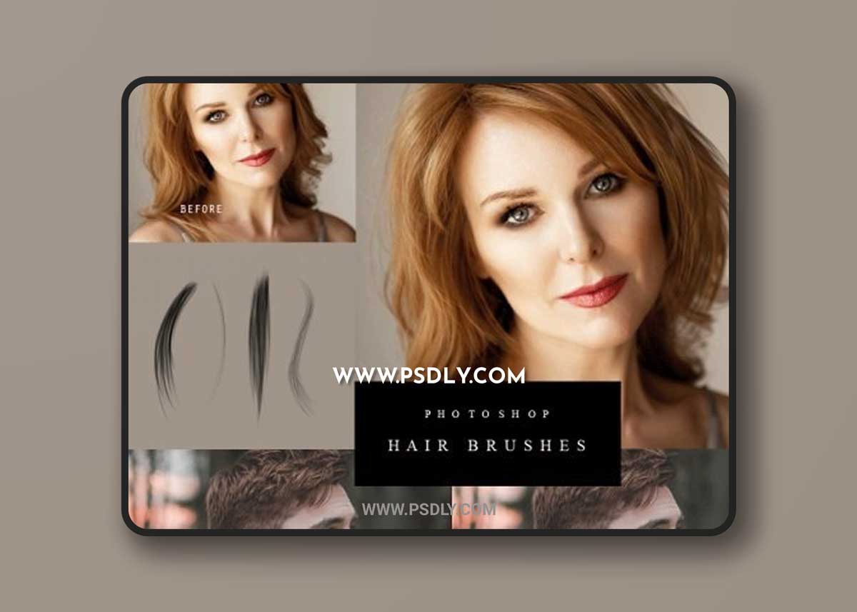 Squijoo - Photoshop Hair Brushes