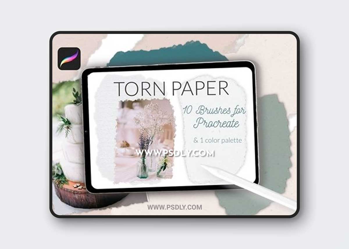 Torn paper edge for Procreate