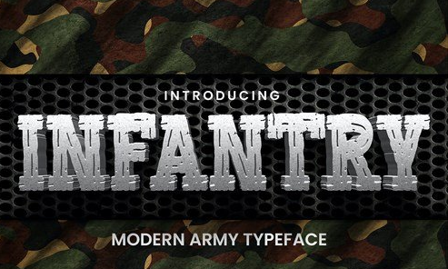 INFANTRY - Modern Army Typeface