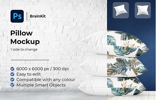 CreativeMarket - Pillows Mockup 6426596