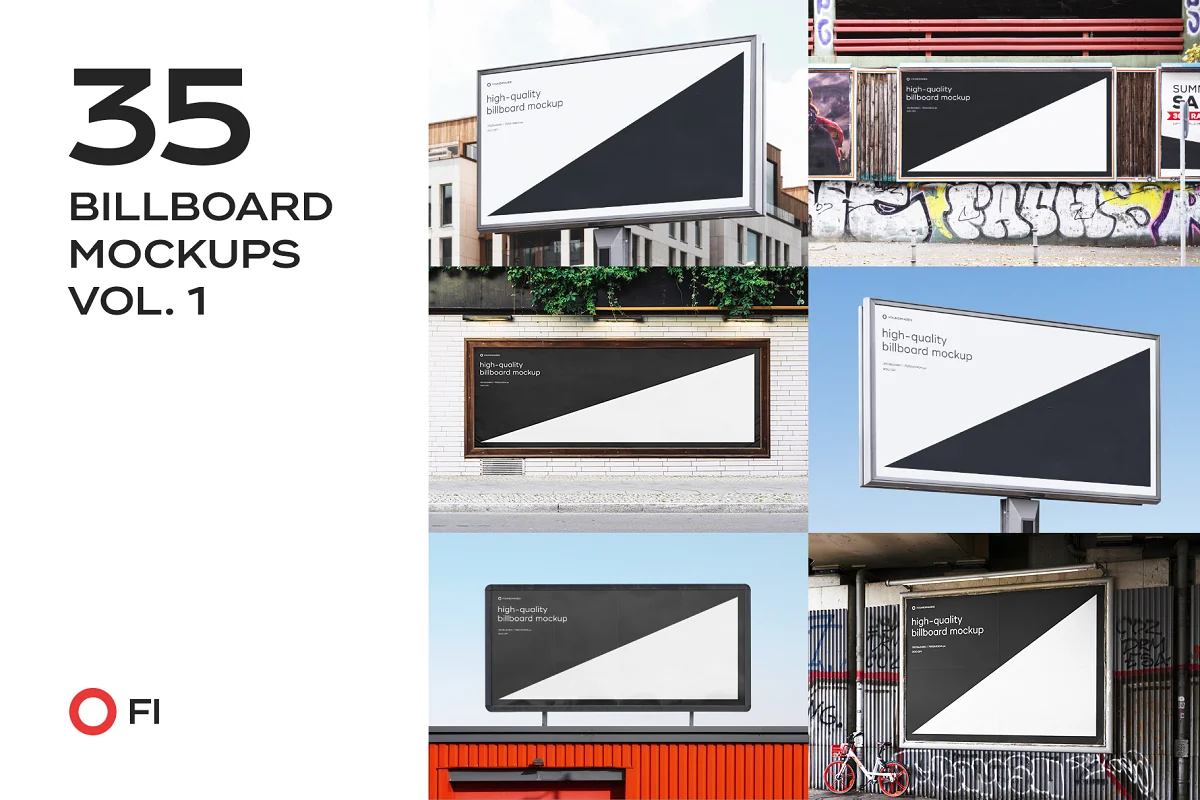 CreativeMarket - Billboard Mockup Template Bundle 6558847