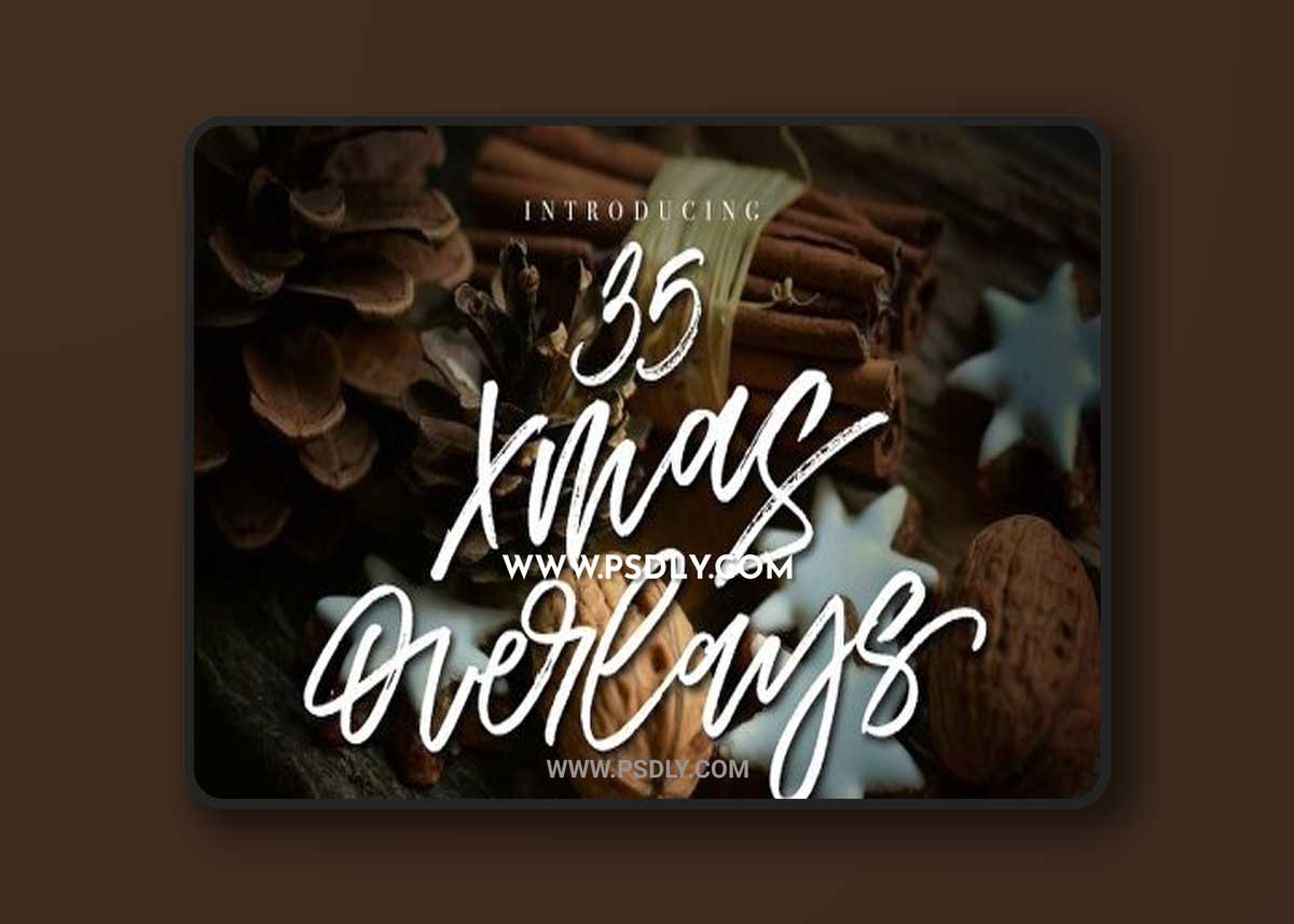 35 Christmas Overlays