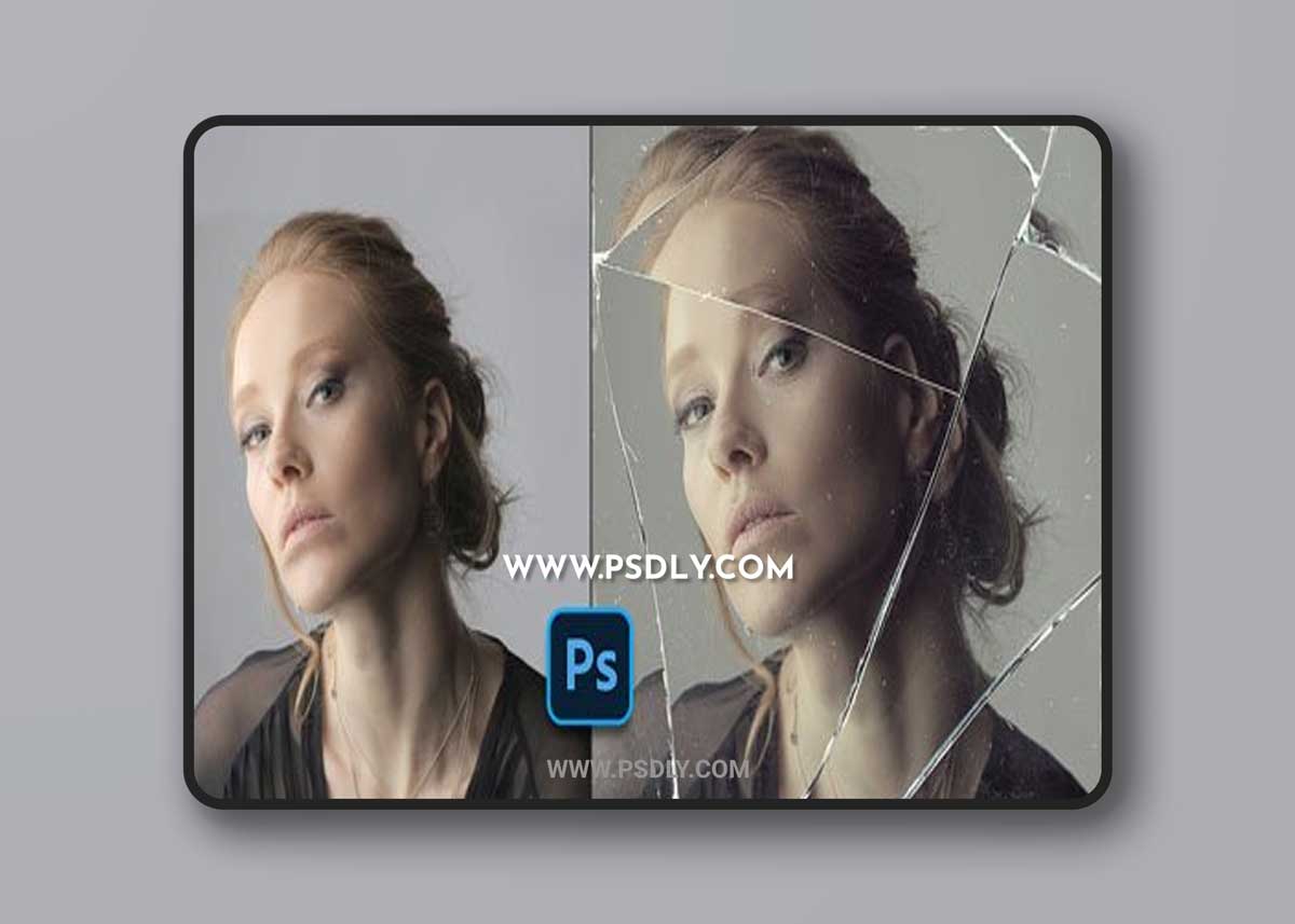 Broken Mirror Effect for Photoshop + Tutorial