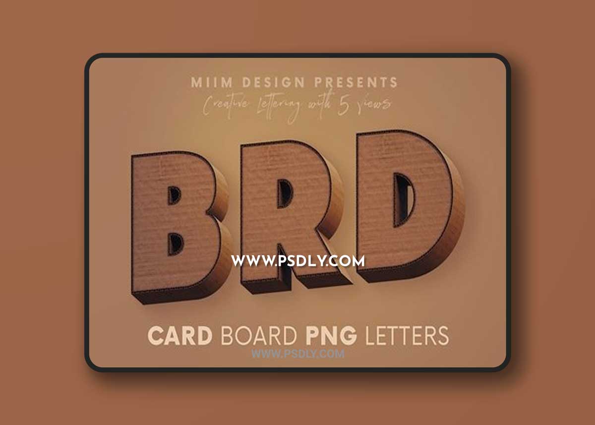 Cardboard - 3D LetteringCardboard - 3D LetteringCardboard - 3D Lettering