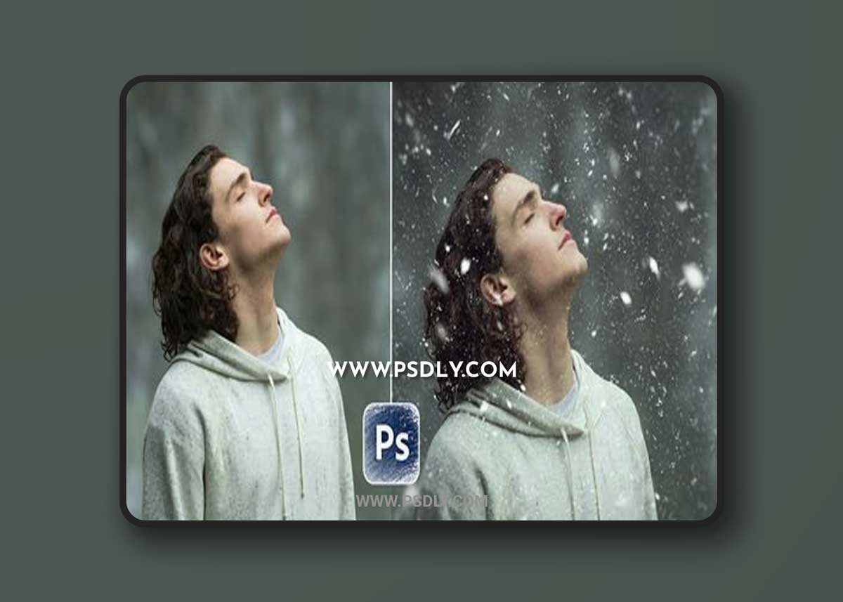 Cool Realistic Falling Snow Effect for Photoshop + Tutorial