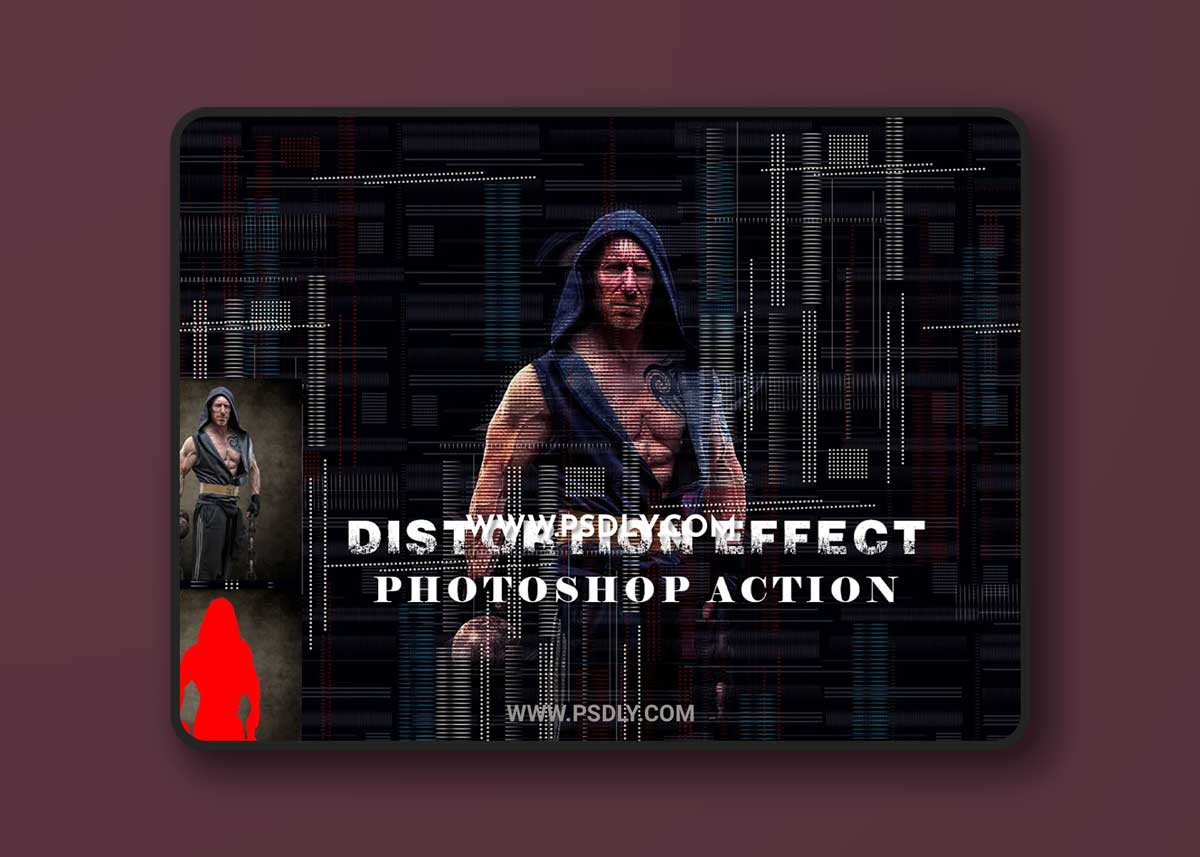 CreativeMarket - Distortion Effect Photoshop Action 6682664