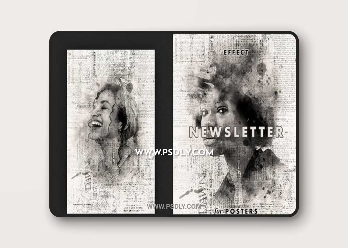 CreativeMarket - Newsletter Photo Effect for Posters 6700676