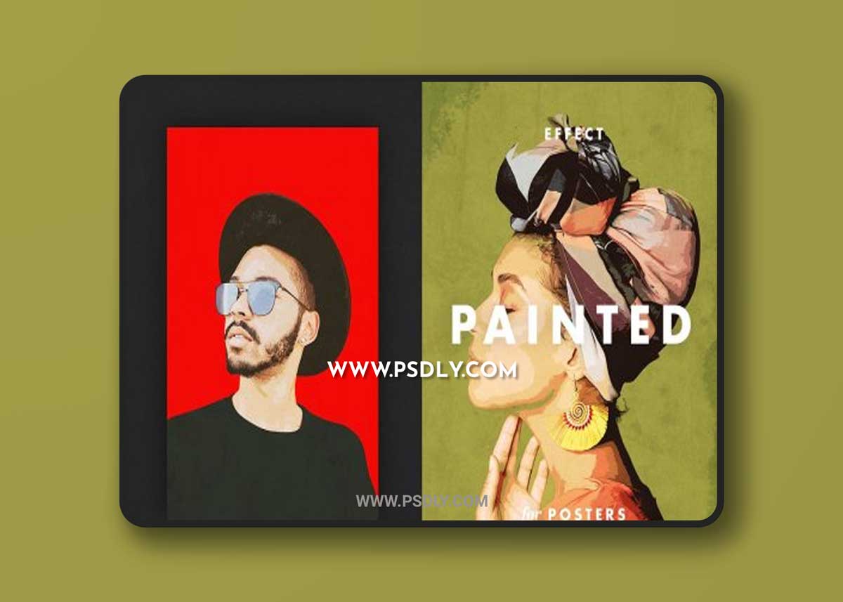 CreativeMarket - Painted Photo Effect for Posters 6700871