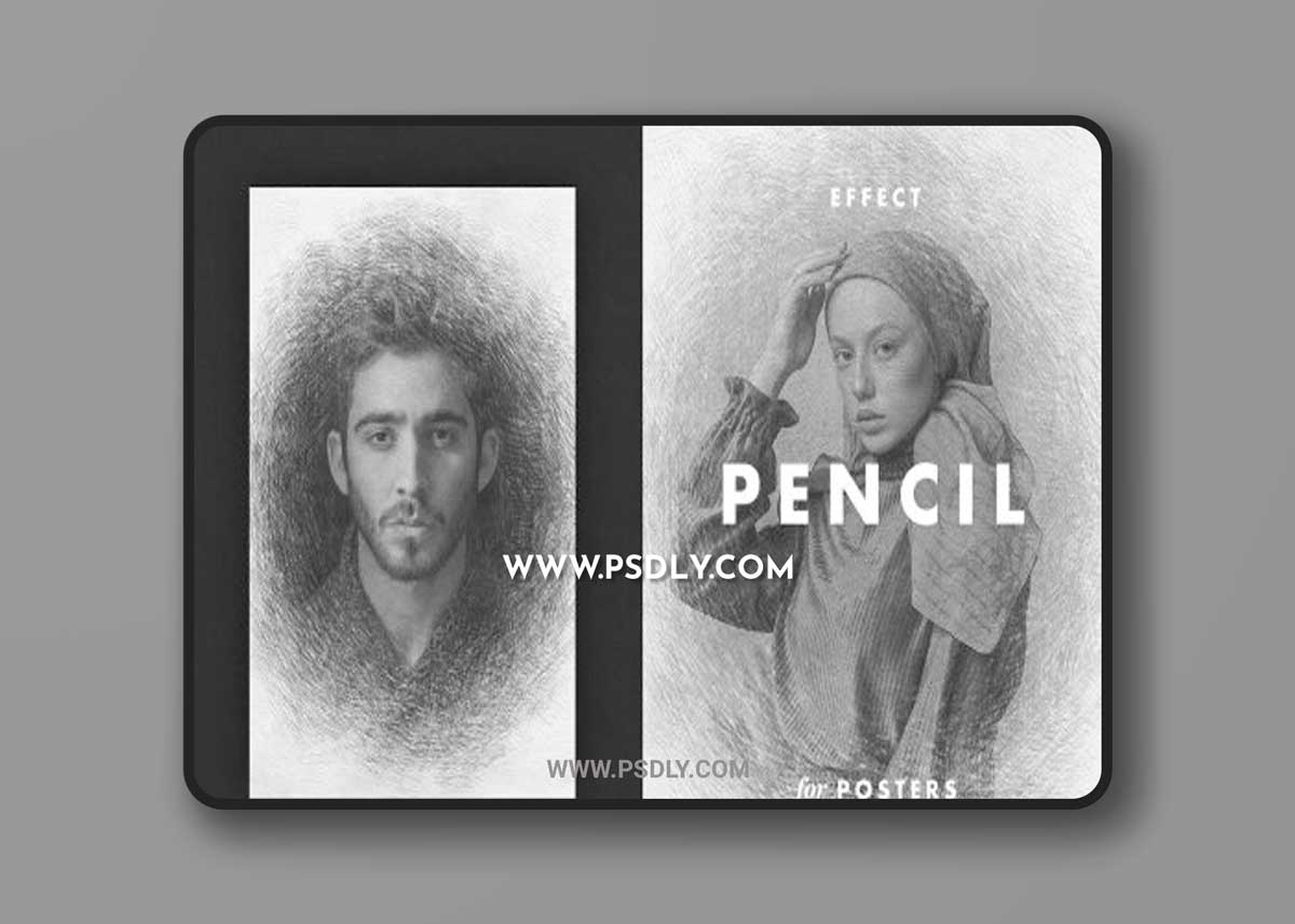 CreativeMarket - Pencil Draft Effect for Posters 6714530
