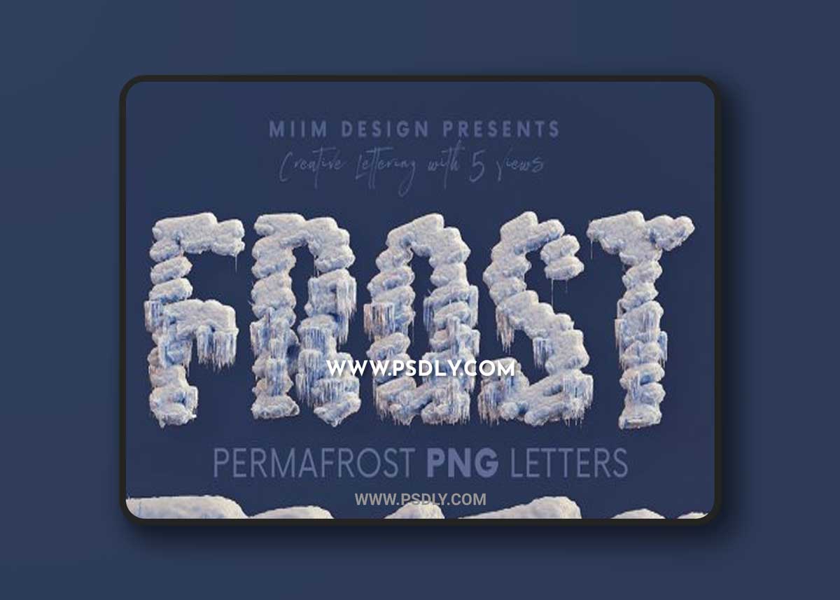 CreativeMarket - Permafrost - 3D Lettering 6726301