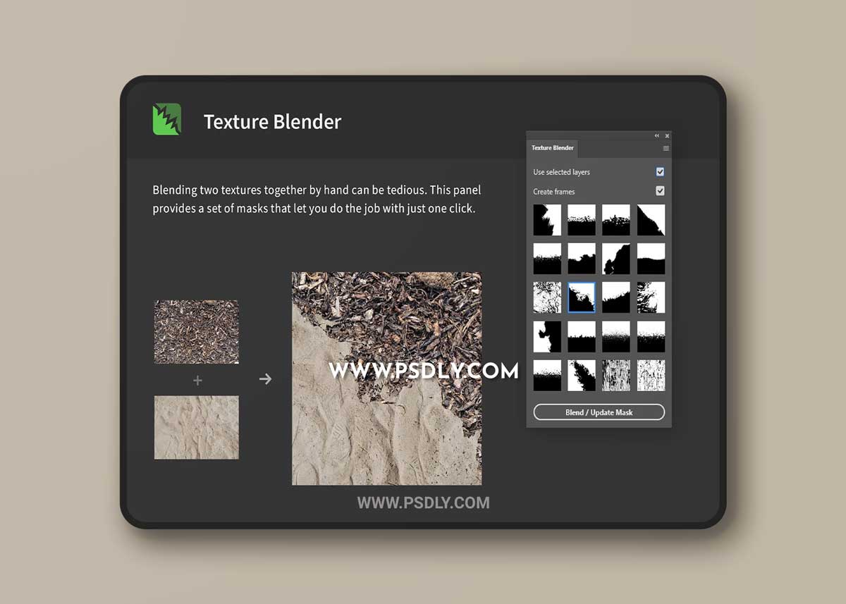 CreativeMarket - Texture Blender - Mix Two Textures 6634373