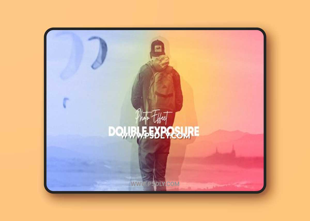 Double exposure photo effect