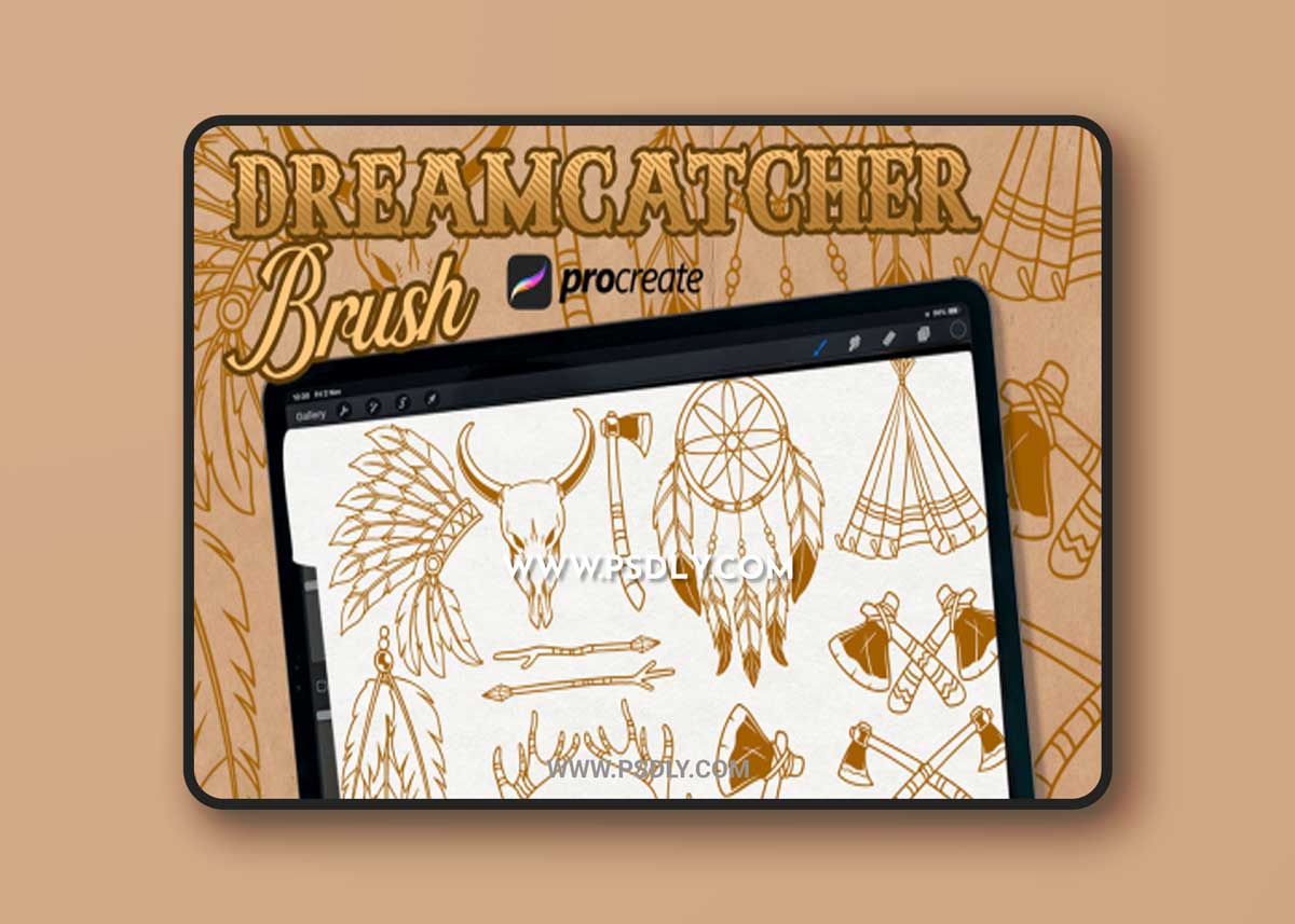 Dream Catchers brush stamp