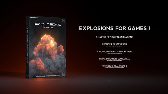 Videohive Explosions for Games I 23873239