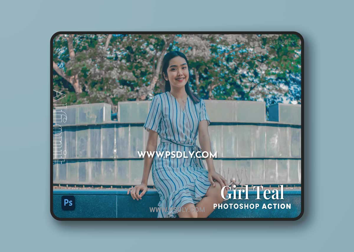 Girl Teal Photoshop Action