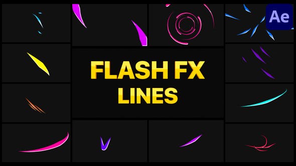 Videohive Flash FX Lines | After Effects 34937686
