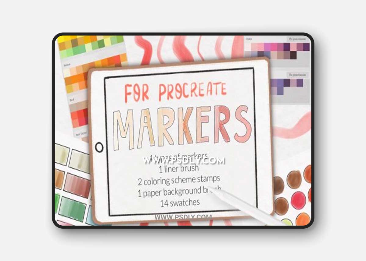 Procreate markers and swatches