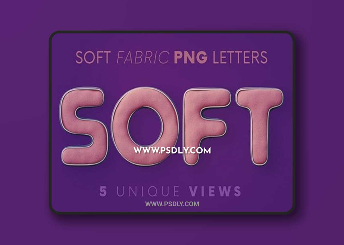 Soft Fabric - 3D Lettering