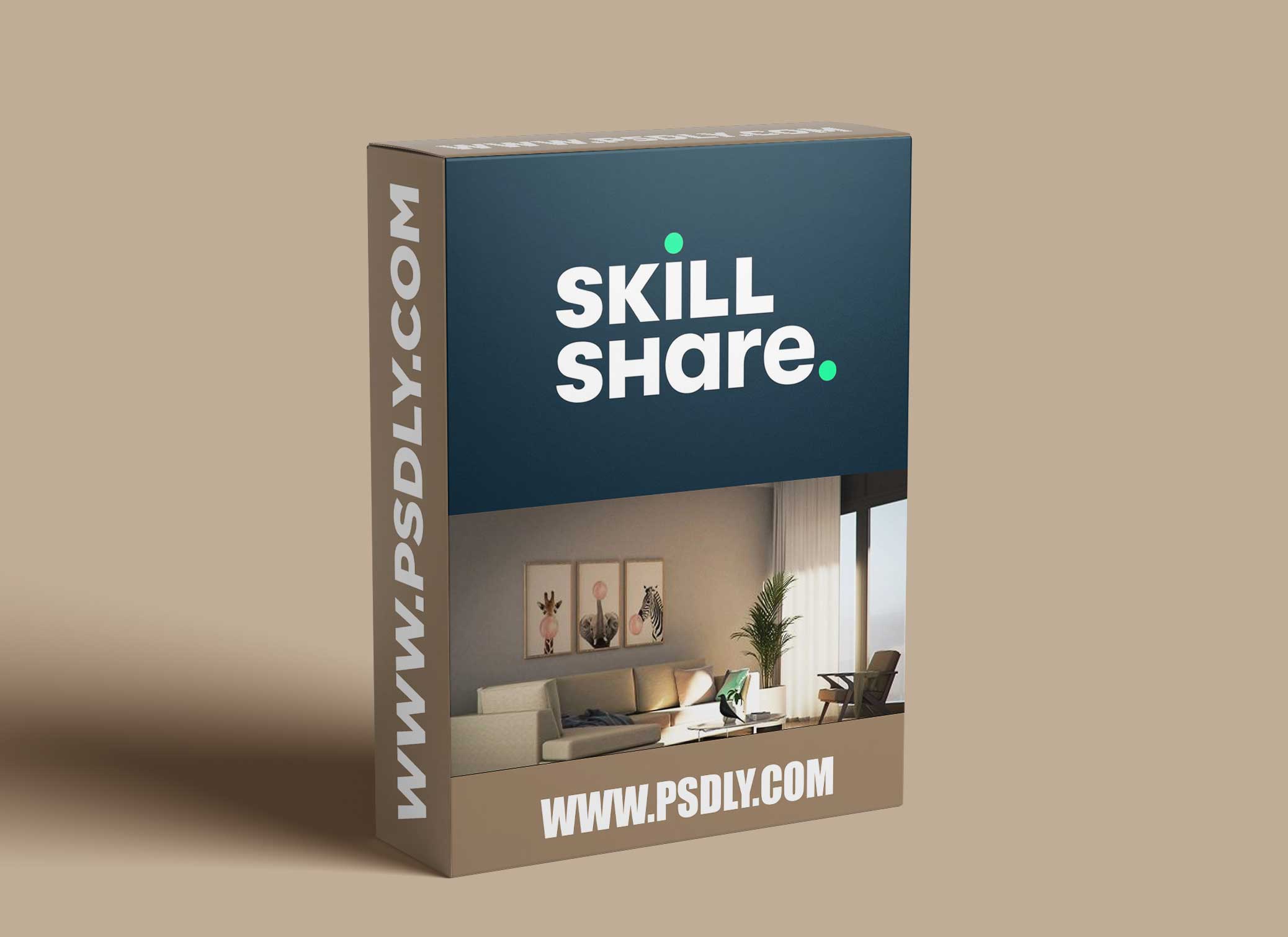 Vray 5 for Sketchup Interior Masterclass | Living Room Design | Interior Design Course