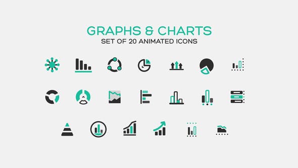 Videohive Graphs and Charts Icons 35554640