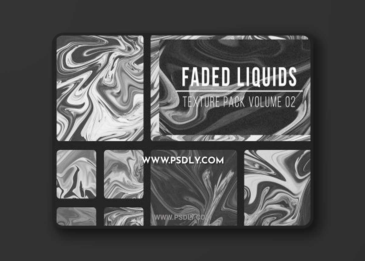 Abstract Faded Liquid Textures V.2 6850652