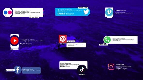 Videohive Social Media Text Scene 34161896