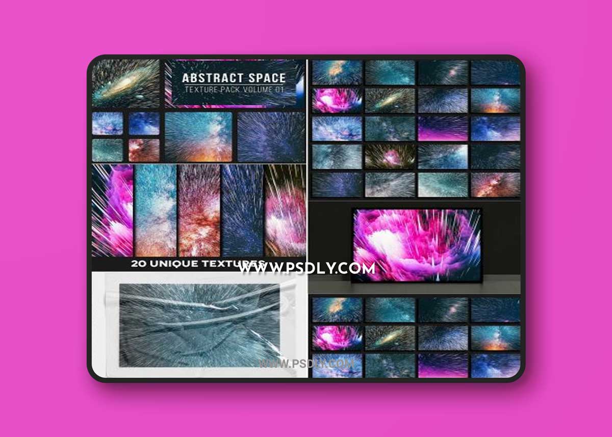 CreativeMarket - Abstract Space Backgrounds Vol. 01 6777822