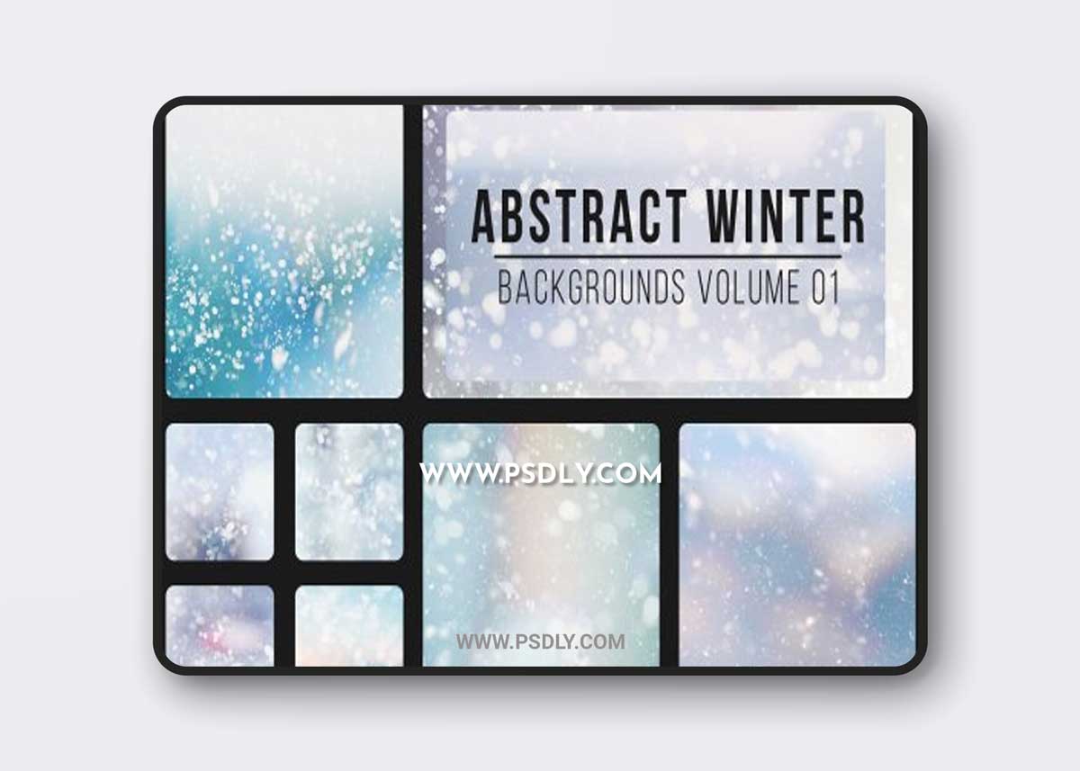 CreativeMarket - Abstract Winter Backgrounds Vol. 01 6793599