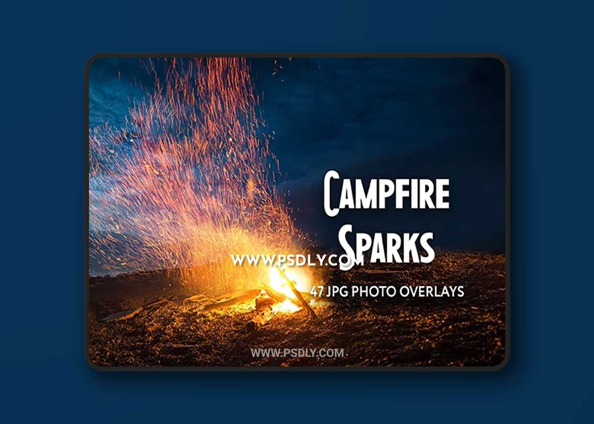 GraphicRiver - 47 Campfire Spark Photo Overlays 34818217