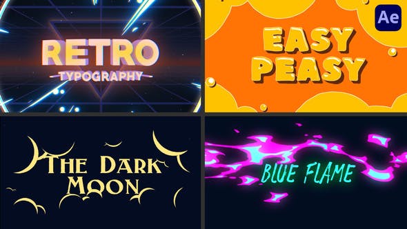 Videohive Cartoon Title Logo Reveal Animations [After Effects] 35587169