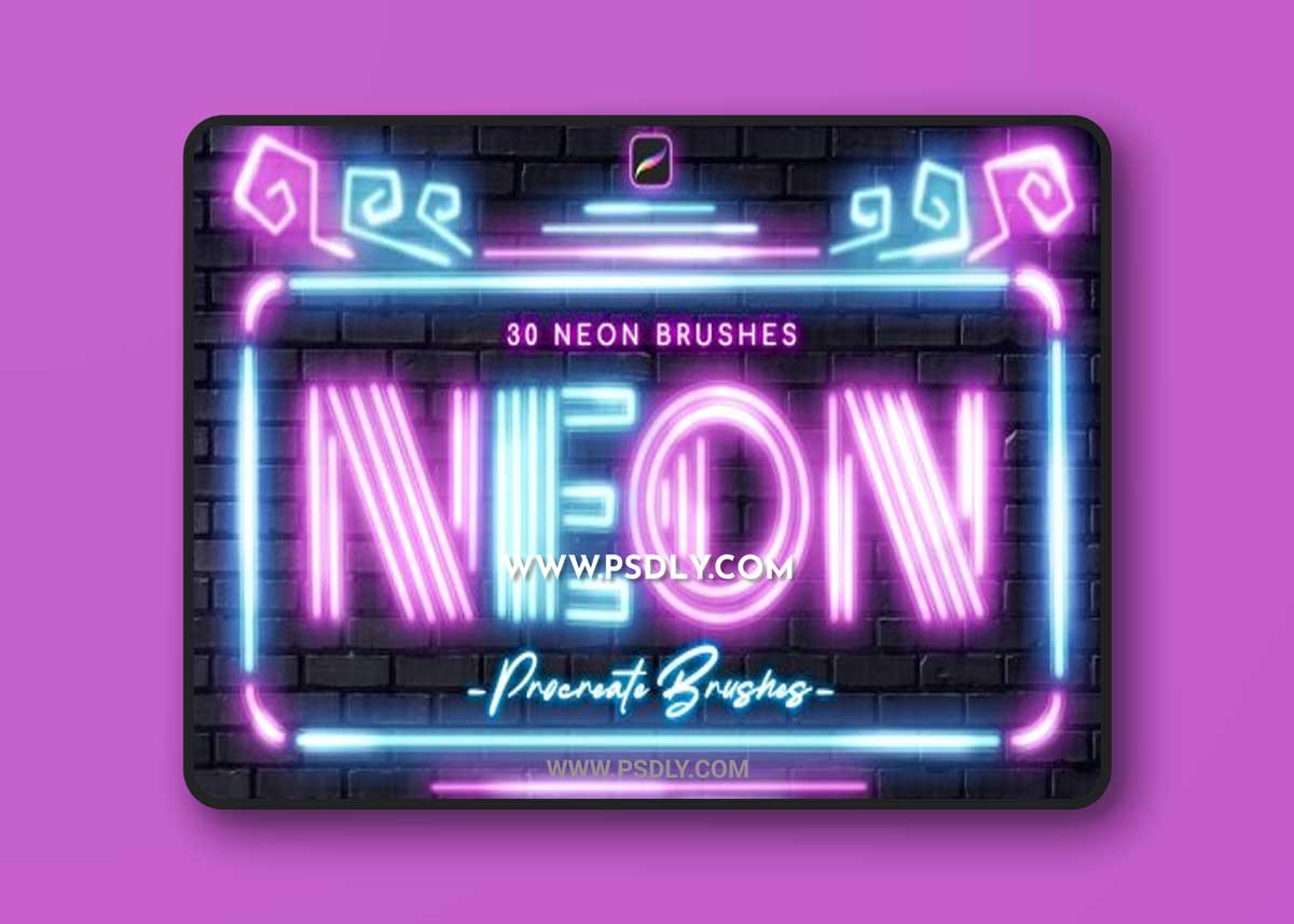 Neon Procreate Brushes