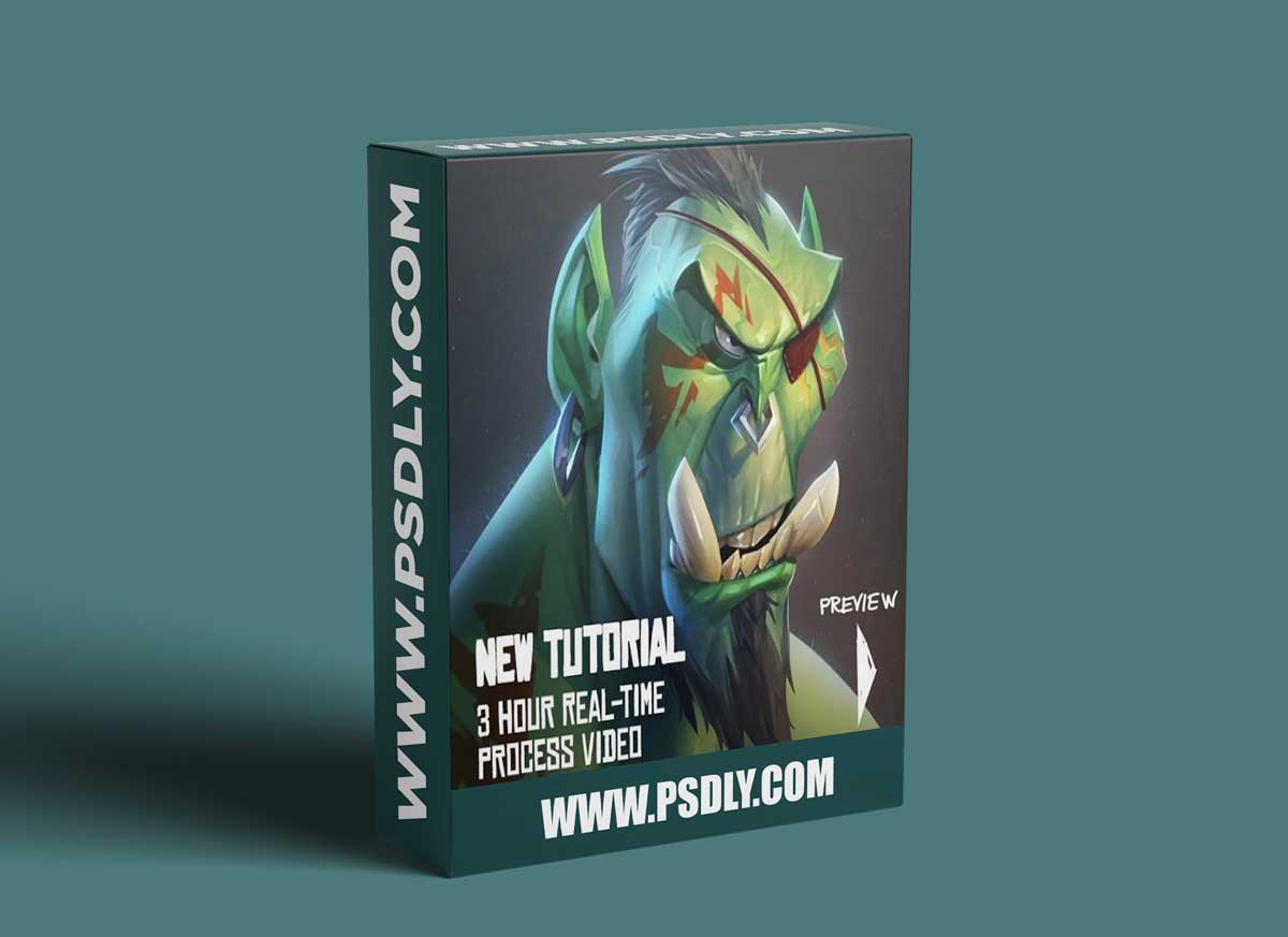 Orc Portrait by Max Grecke