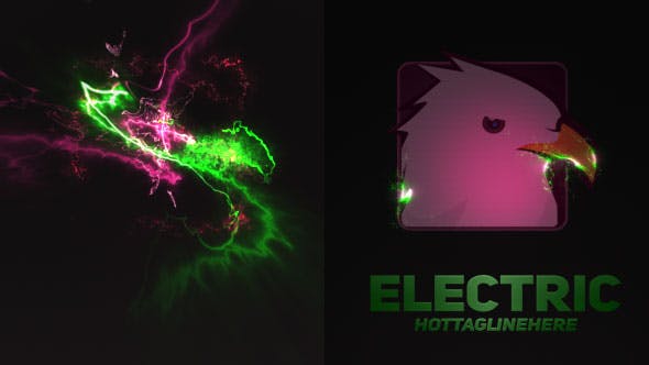 Videohive Electric glitch logo 21270266